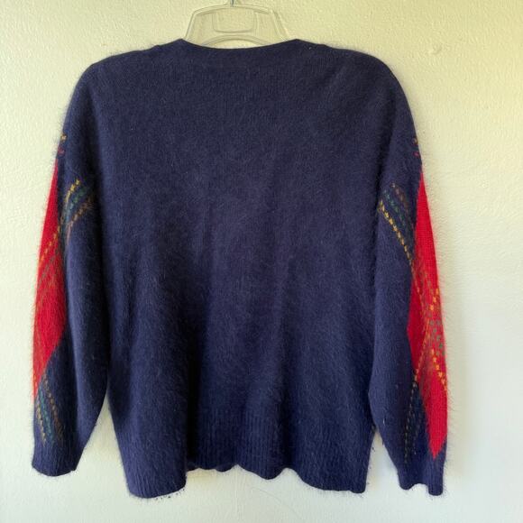 Rafaella Vintage ANGORA RABBIT HAIR WOOL Blend Buttondown sweater size 1X - Picture 6 of 10
